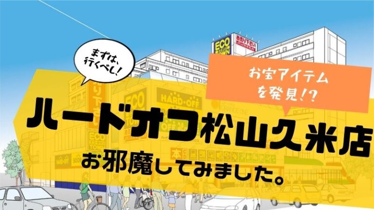 知らなきゃ損 ハードオフってどんな所 松山久米店に行ってみた すけろぐ